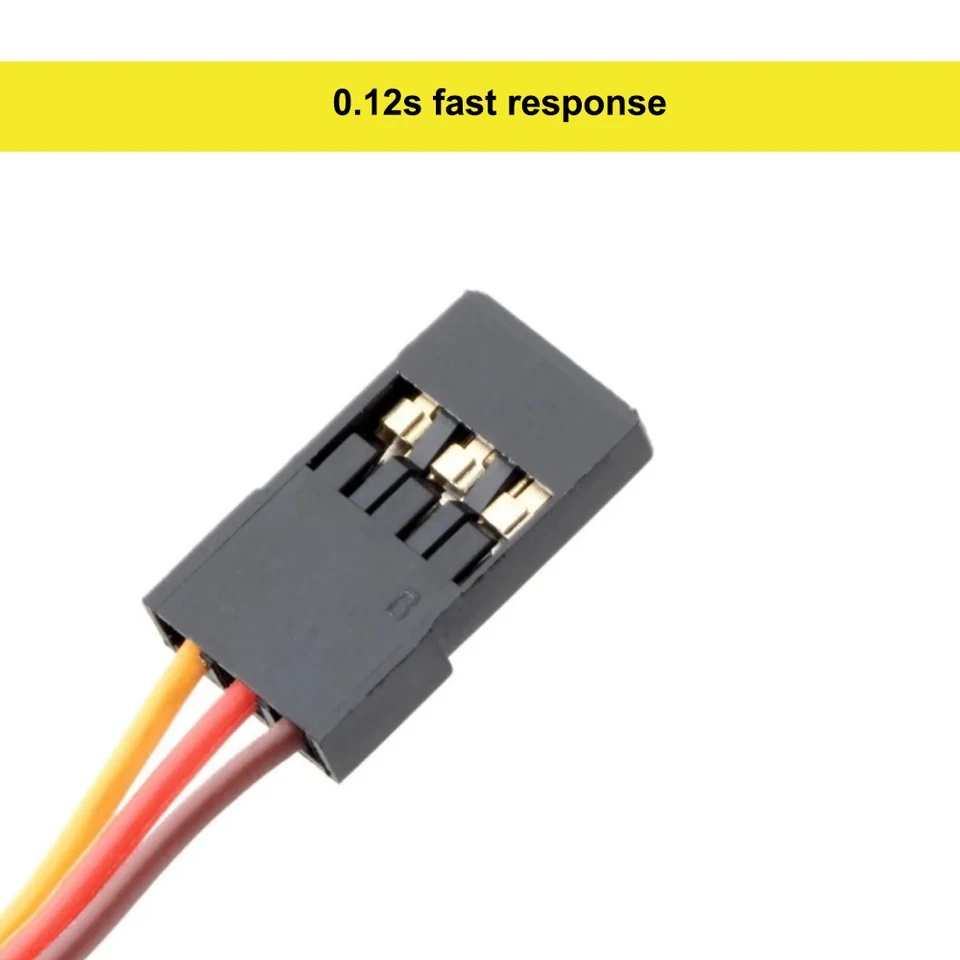 Adapter-Universe® 9302 4 x Emax ES08MD RC Servo Métal numérique Engrenages Micro Servo 12g 0,08s 2,4kg