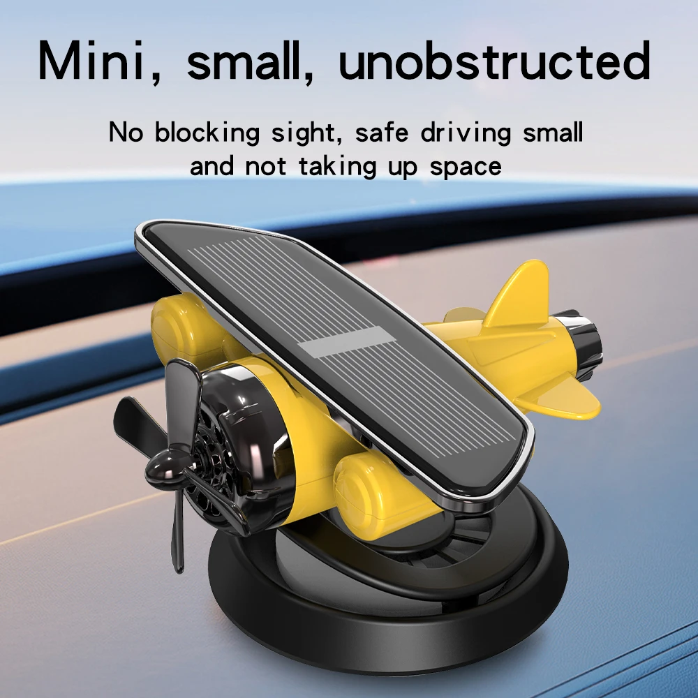 

Car Solar Airplane Ornaments 360 Rotary Creative Car Center Aromatherapy Maintains a Consistent Scent Level Arrive Refreshed