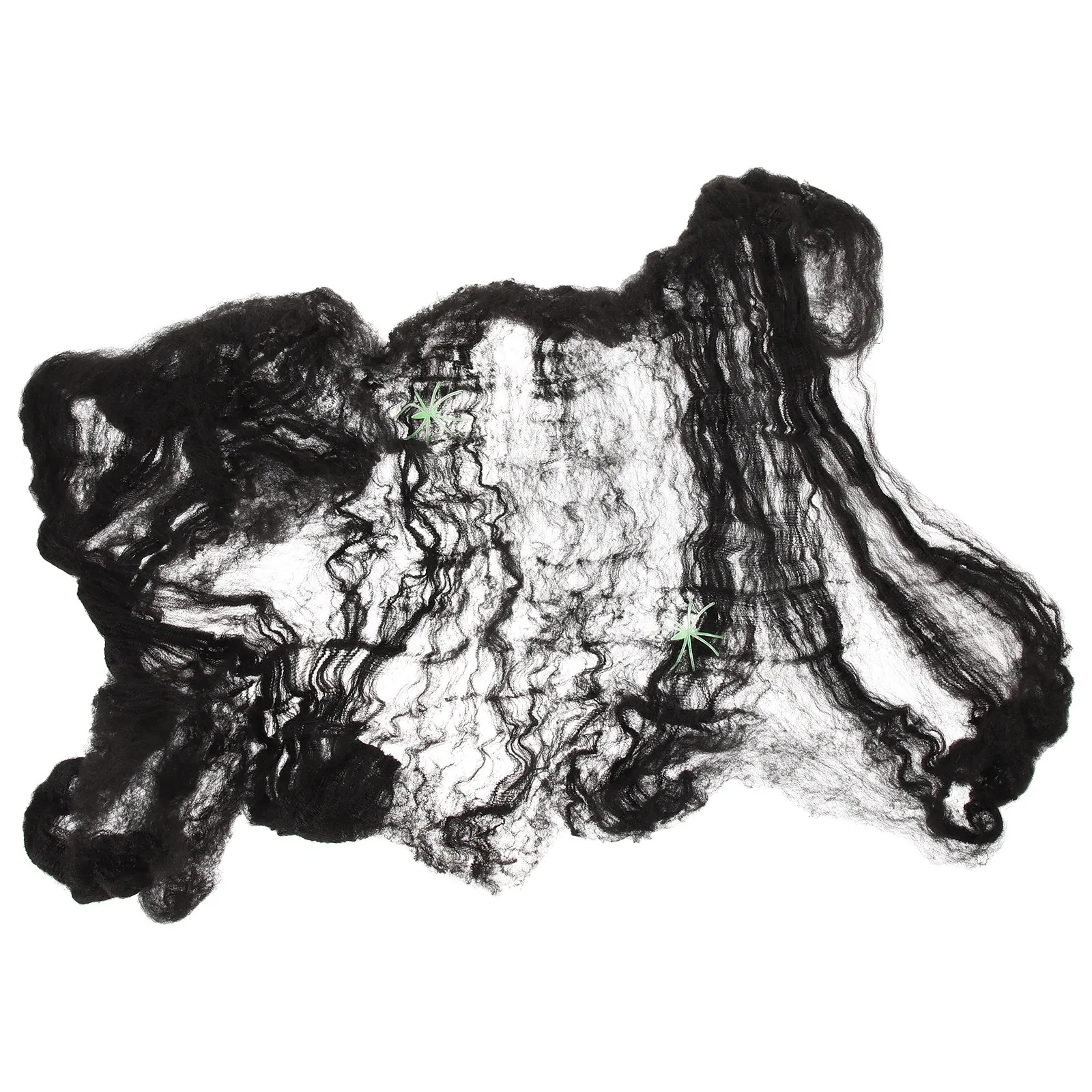 

1Set Spider Web Halloween Decor Light Weight Stretchable Cobwebs for Porch Patio Lawn Cemetery Haunted House Party Supplies