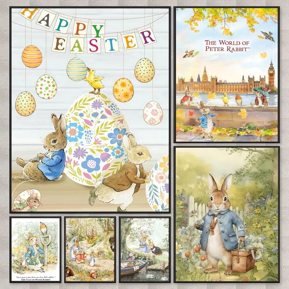 popular Peter Rabbit Poster Poster HD Printing Nordic Style Home Decor Wall Art for the Living Rooms Hallways Gift Giving
