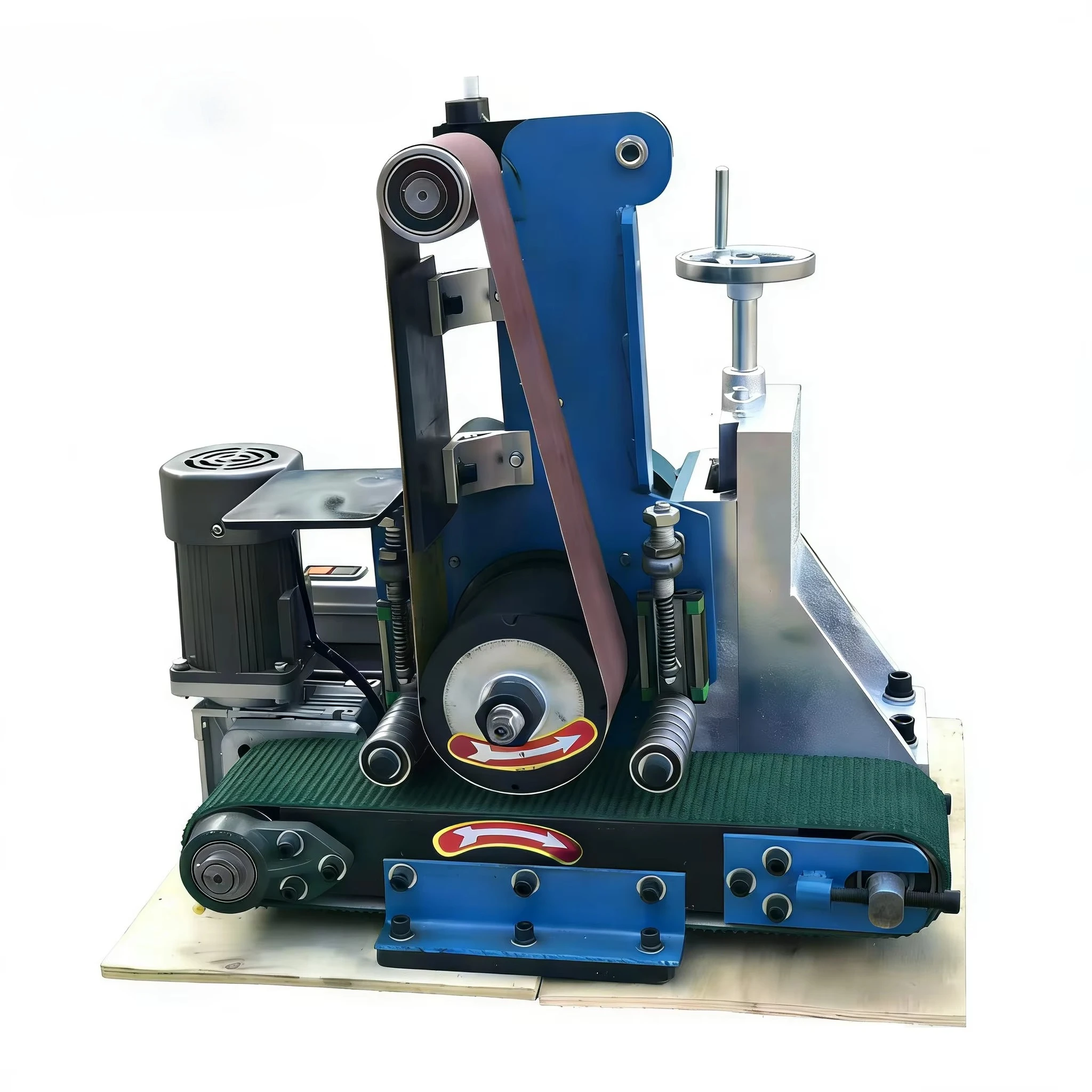 

Stainless Steel Green Conveyor-type Dual Belt Polishing Machine High-Accuracy High Safety Level for Stable Continuous