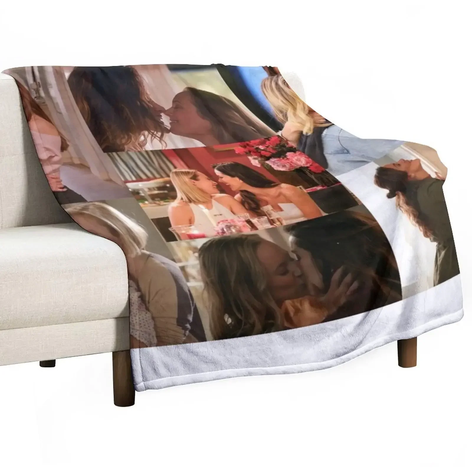 Marina Station 19 Large Collage Designed for Blankets Throw Blanket Flannels Luxury Thicken Blankets