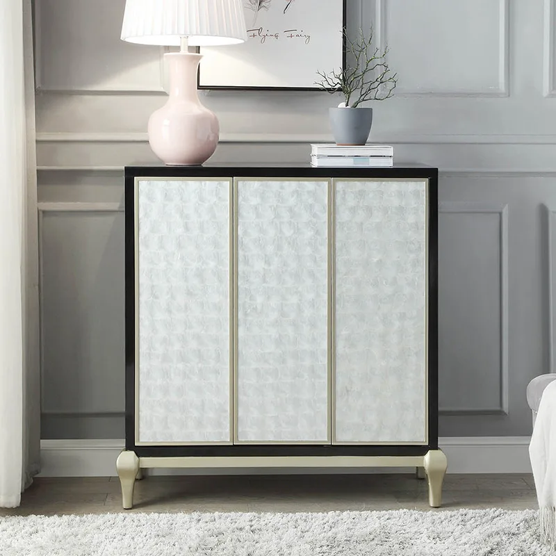 American light luxury shell shoe after the modern simple household door decoration cabinet, enter the home and save space