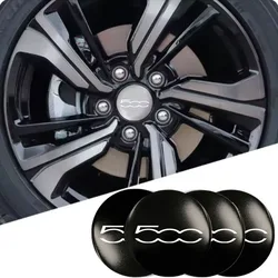 Car Wheel Center Cap with logo Car Wheel Center Caps Stickers Badges For FIAT 500 500E 500L 500C 500S 500X Car Accessories