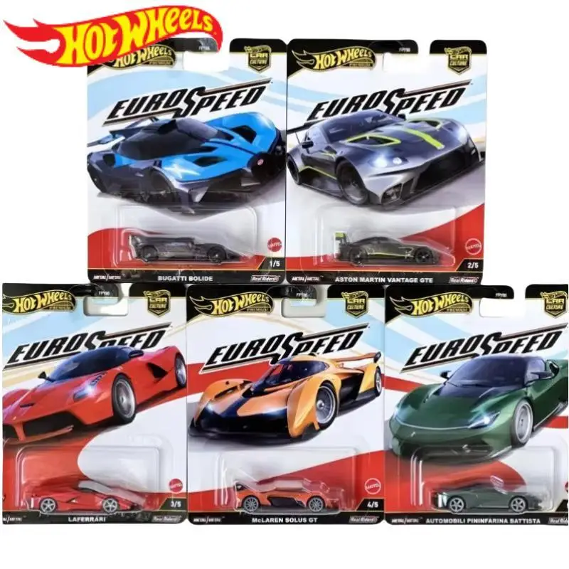 

Подлинная культура автомобиля Hot Wheels премиум-класса Eurospeed 1:64, литая под давлением Pininfarina Aston Martin Bugatti Ferrari Laferrari, модель игрушки для мальчиков