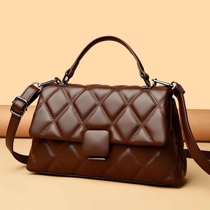 حقيبة يد نسائية عصرية حقيبة كتف نسائية عصرية ذات جودة عالية من الجلد الناعم حقائب مربعة للنساء محفظة مصممة مشهورة