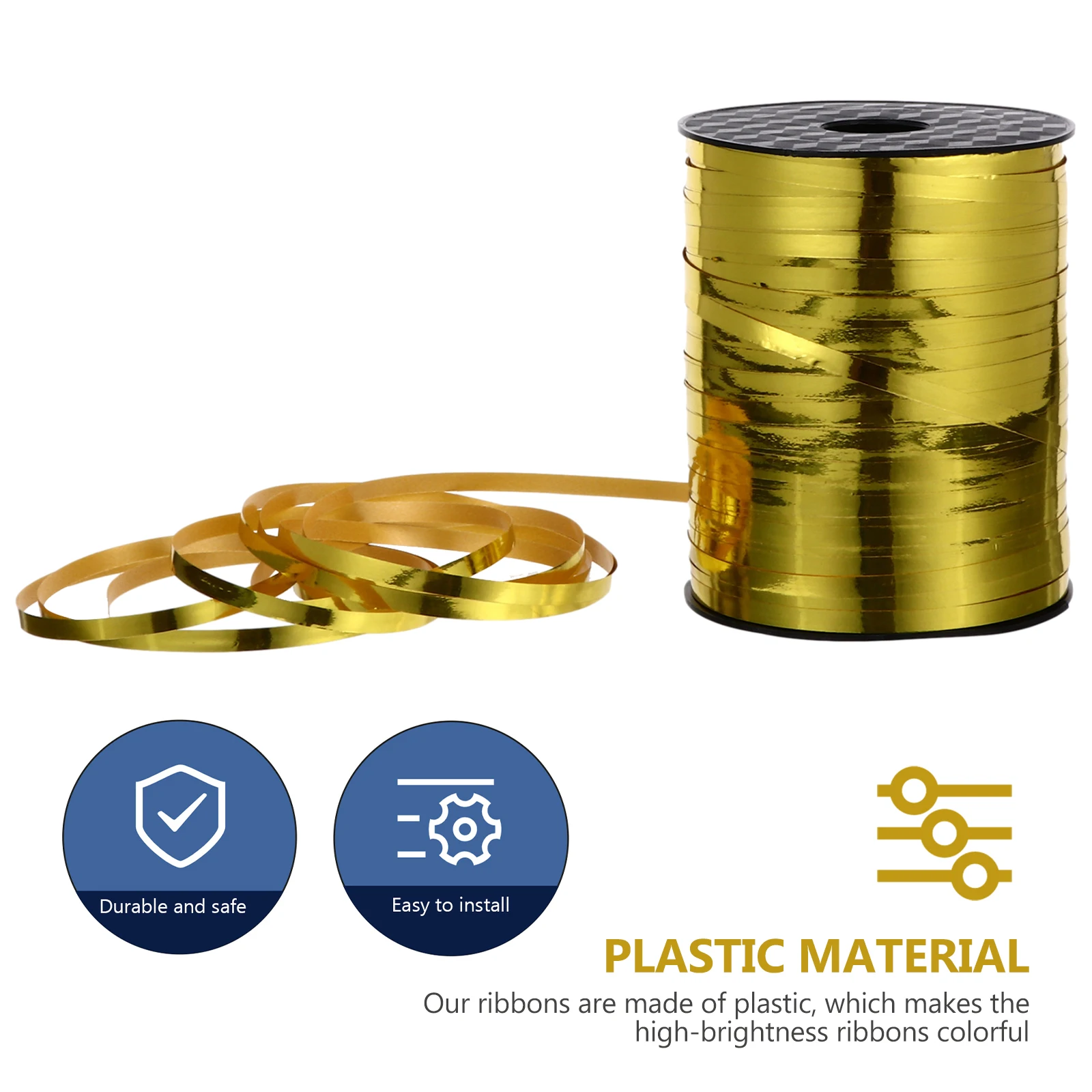 

Plastic Balloon Ribbons Wrapping Decorative DIY Packing Ribbon Simple Elegant Long Lasting Durable Festive Atmosphere Party