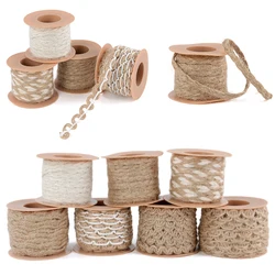 1Roll Linen Lace DIY Crafts Handmade Accessories Linen Rope Lace Ribbon Fabric Sewing Decoration Supplies