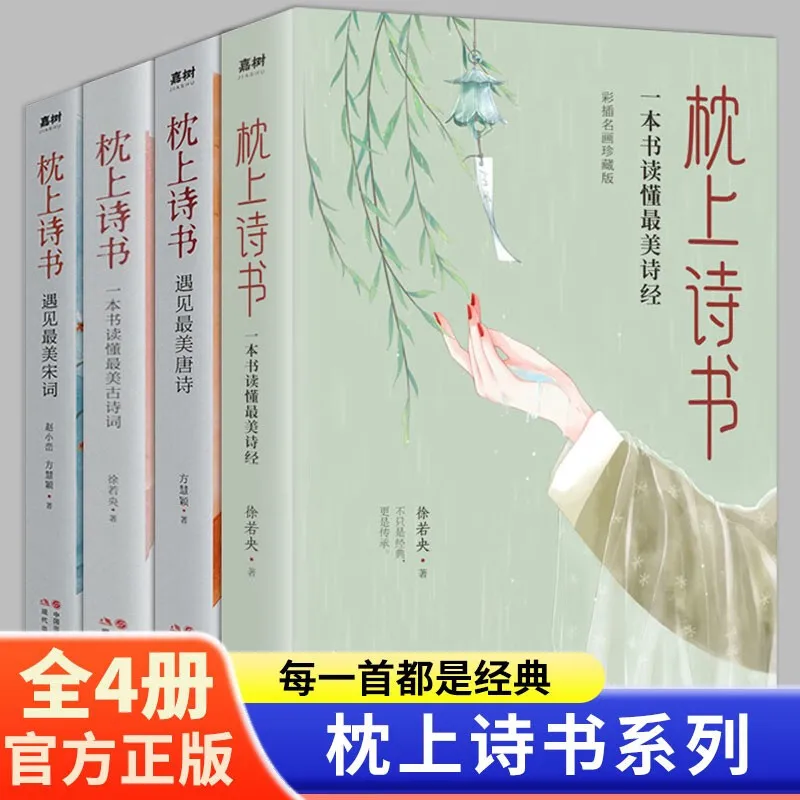 

Подушка Книга поэзии, серия китайской классики, одна книга понимать классической китайской классики, китайское искусство