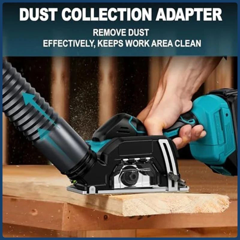 마키타 무선 원형톱, 3인치 휴대용 앵글 그라인더 충전식 절단 공구 (금속, 목재, 타일, 대리석 절단용)