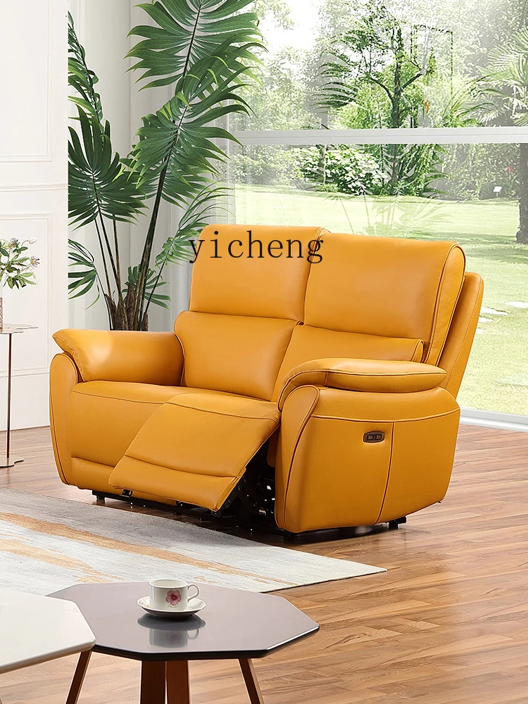 

X-20 first layer real cowhide functional sofa small apartment living room modern simple sofa