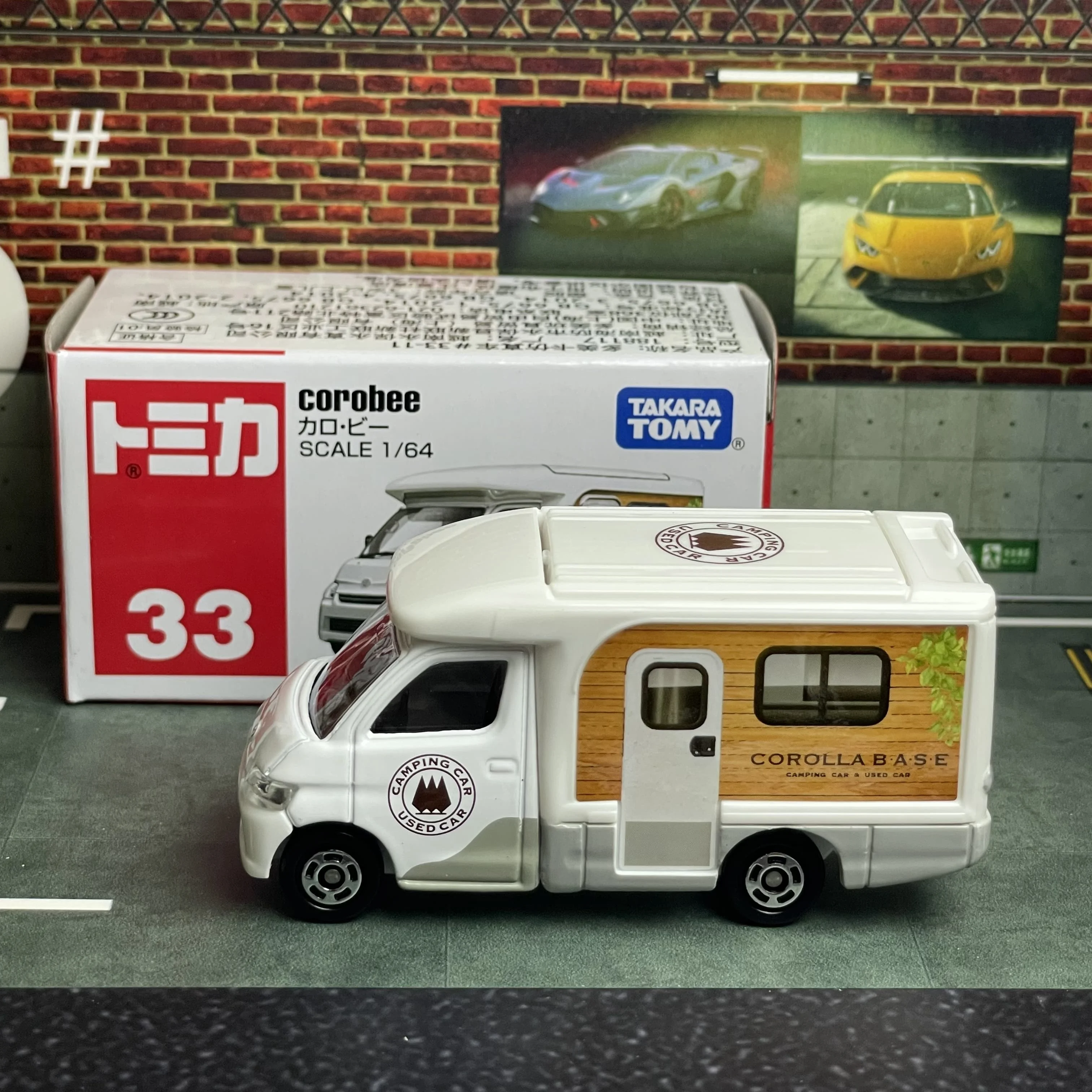 Takara Tomy Tomica No. 33 Carobee Casting Static Casting Static Alloy Car Vehicle Diecast Metal Mode Collection Display Boy Toy