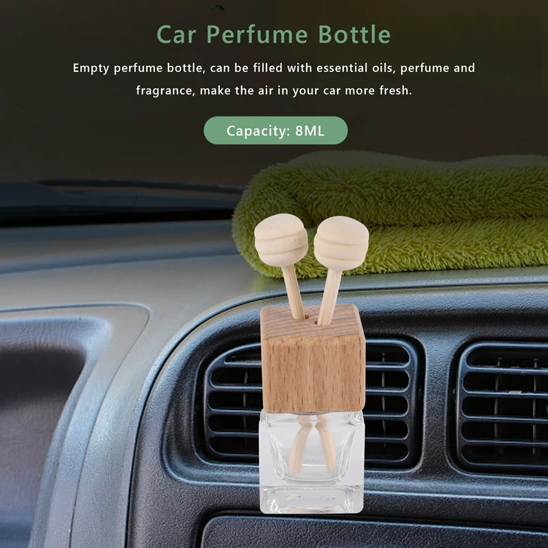 A01V-10Pcs Car Perfume Vent Clip Auto Air Outlet Perfume Bottle Remove Odor Essential Oil Diffuser Aroma Fragrance Diffuser