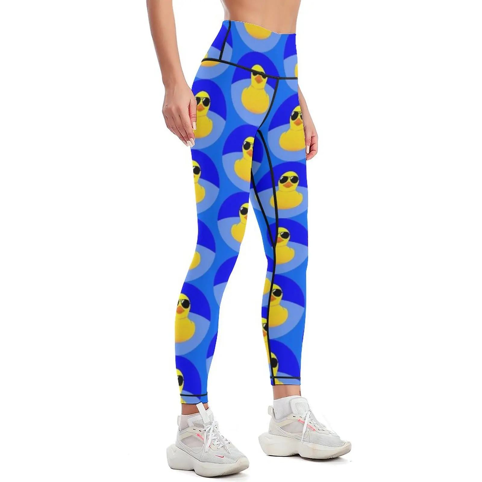 Cool rubber duck sticker Leggings gym clothing sports woman gym Women sportwear Womens Leggings