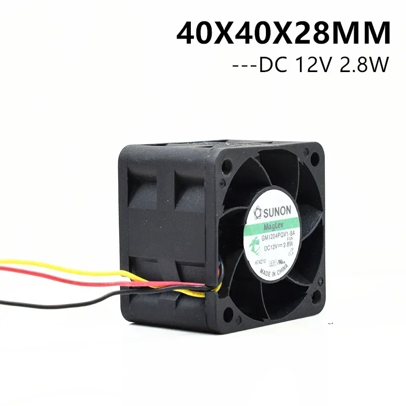 

Sunon Maglev 40x40x28mm 4cm 4028 Server Fan 12V 2.8W 1U 2U Server Fan GM1204PQV1-8A Server Cooling Fan 3PIN