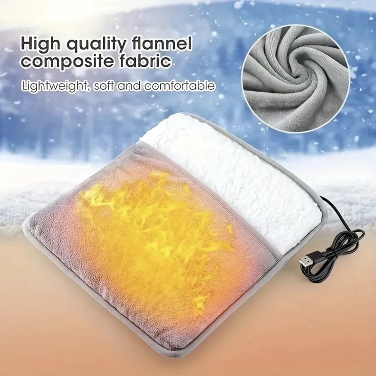 Washable Comfort Electric Foot Warmer – Household Heating Pad with Warm Slipper Function (Word count within limit, product title