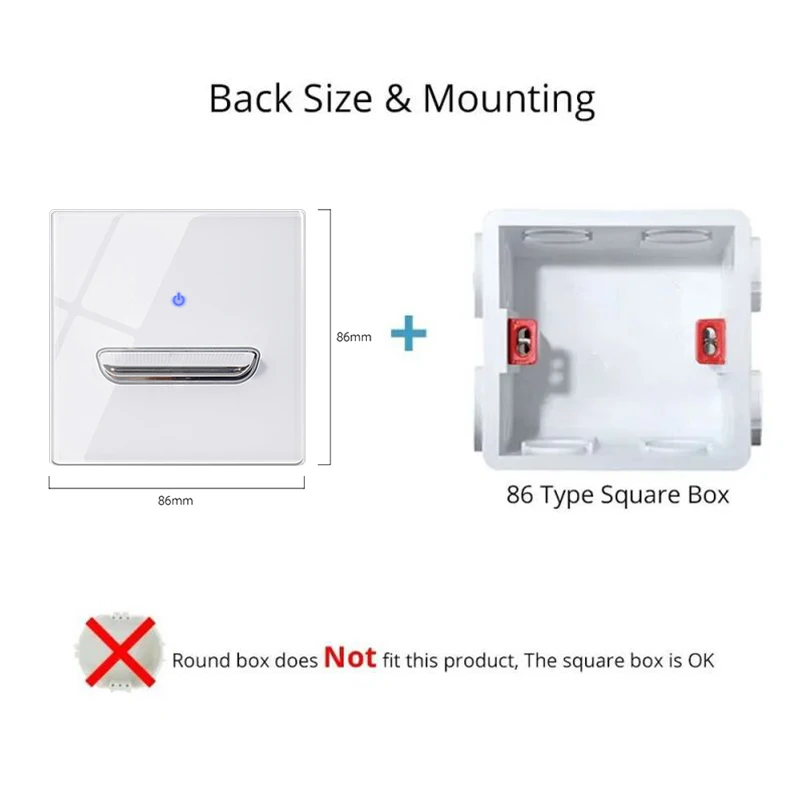 White Tempered Glass Wall Switch Panel Led European 16a Socket Retro Toggle Light Switch Eu Uk Standard 2usb Socket 1Gang-4gang