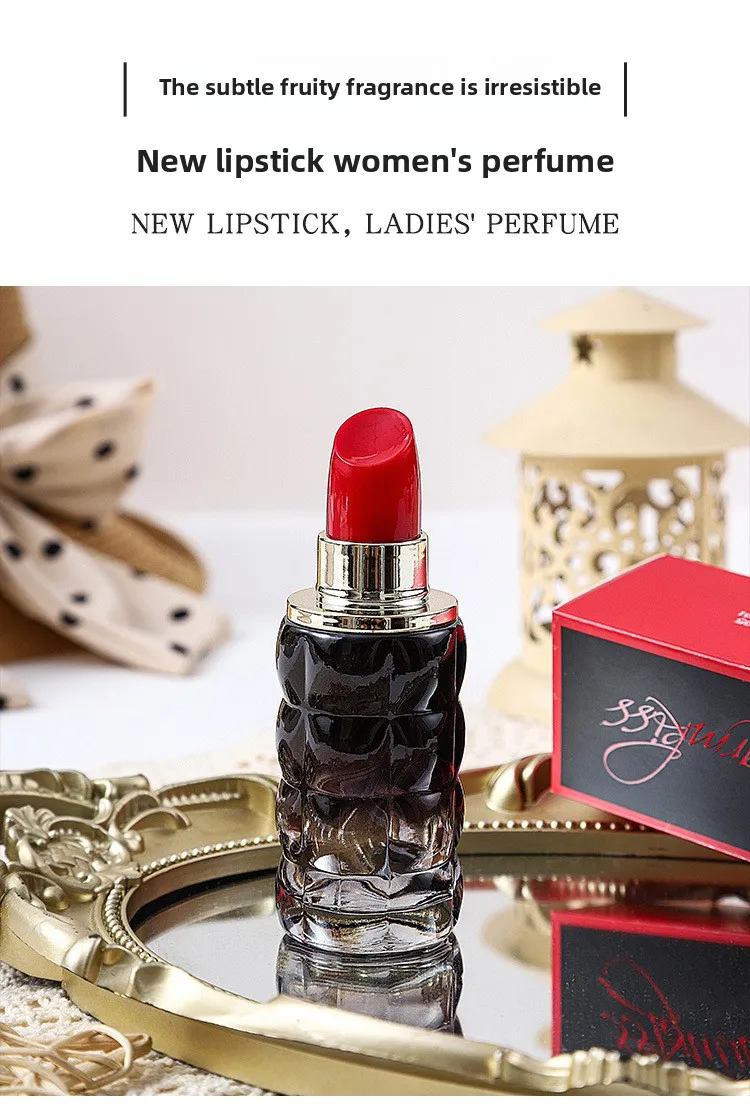 Parfum wanita segar niche tahan lama aroma kecil wanita wewangian lipstik perdagangan luar negeri grosir