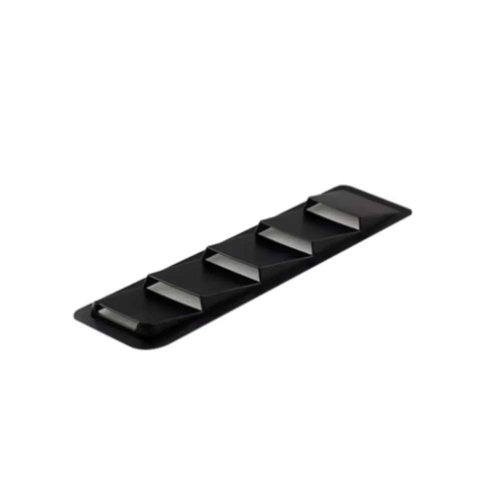 General Modified Air Intake Panel Window Vent Louver Black ABS 1SET