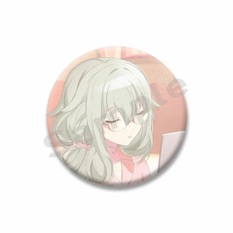 Cute Cartoon Idol Kusanagi Nene Soft Button Pin Project Sekai Colorful Stage Brooch Bag Hat Shirt Badge Jewelry Gifts for Friend