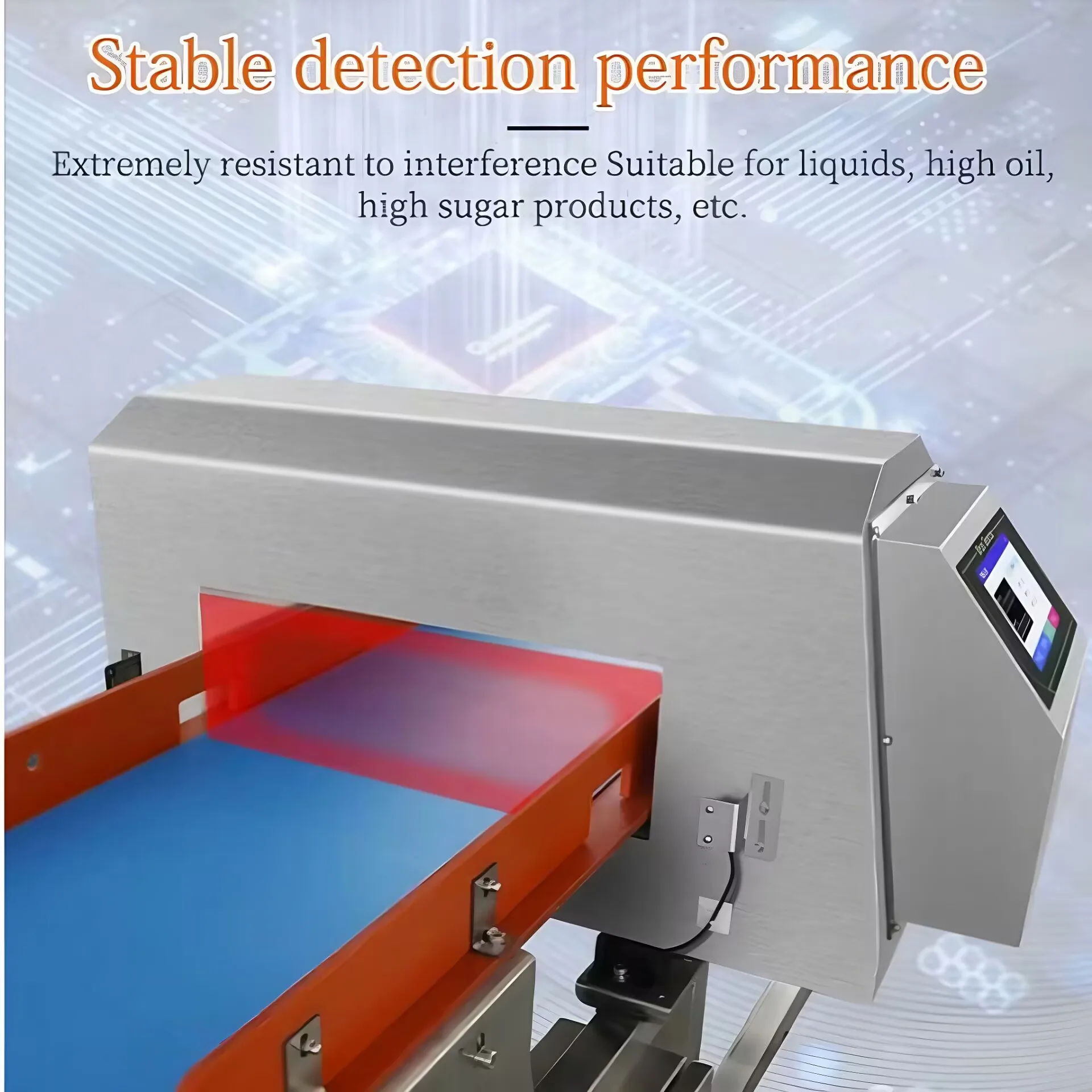TYTSS Metal Detector For Food Processing Multi Frequency Scanner With Auto Balancing Anti False Alarm Technology