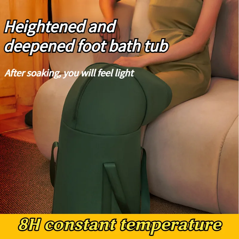 

Портативная фумигационная сумка для замачивания ног, ведро для замачивания здоровья икр, складная сумка для ванны для ног, утолщенное портативное ведро для ванны для ног