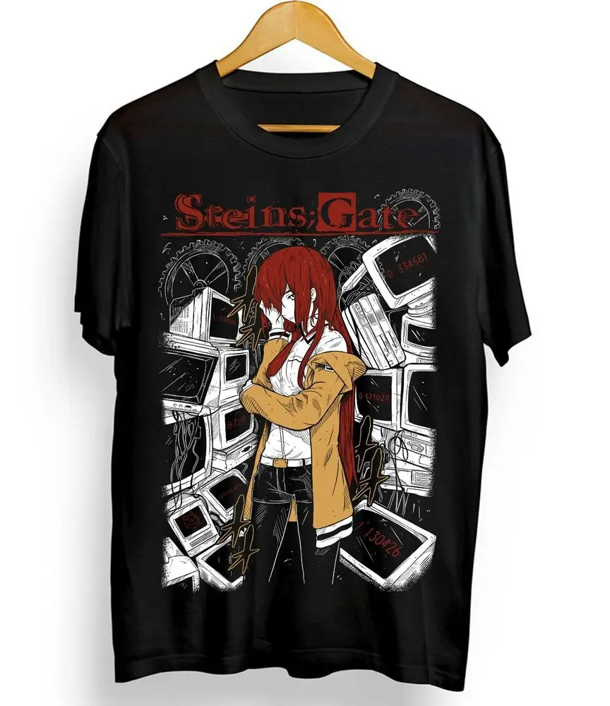 Steins Gate T-Shirt Kurisu Makise Girl Kawaii Anime Shirt Tee All Size