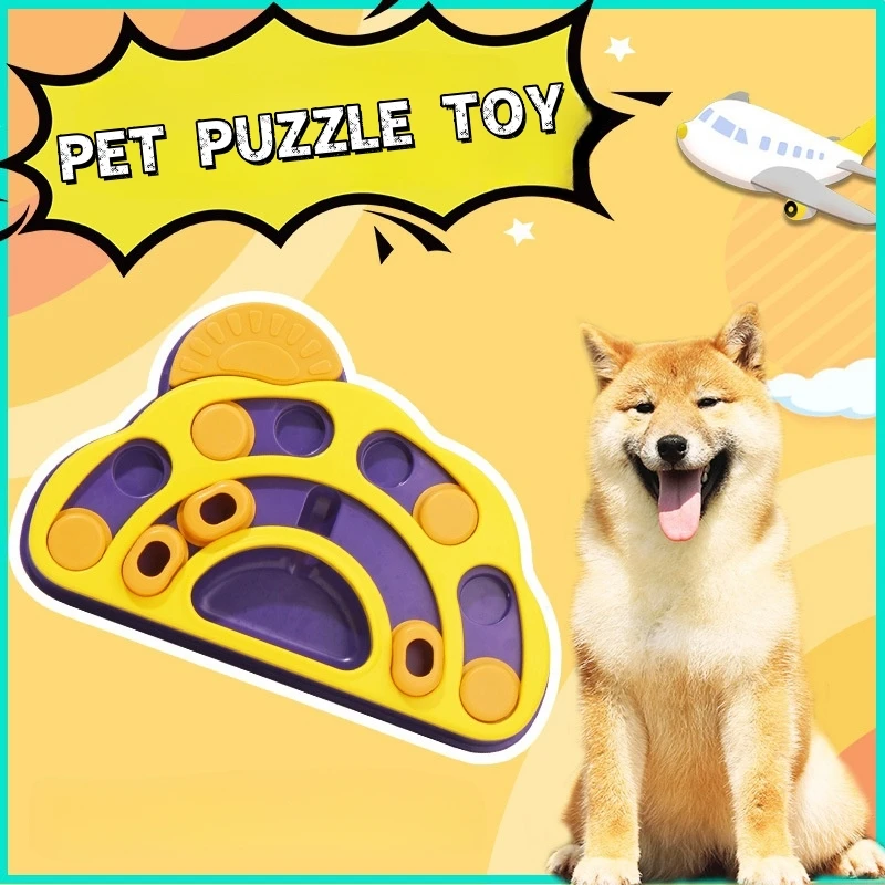 

Pet Sniffing Puzzle Toys Dogs Release Energy Slowly Eating Food Dispenser Training Games Food Tray for Kitten Puppy