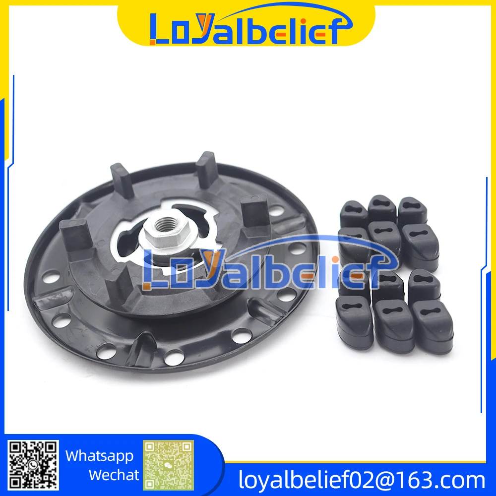 NEW Auto A/C AC Compressor Clutch Hub + 6 Rubber For Silica gel FOR OPEL CORSA D TIGRA TWIN TOP 2483001840 4471905040 447260036