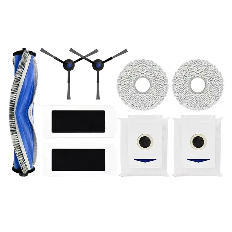 

AEA9-For Ecovacs Debot T30 Pro Omni / T30 OMNI / YEEDI Pro+ Parts Roller Side Brush Hepa Filter Dust Bag Mop Cloth