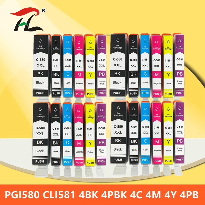 

For Canon 580 581 PGI-580 CLI-581 PGI580 580XL ink cartridge For canon PIXMA TR7550 TR8550 TR 7550 TS6150 TS6151 TS 6150 printer