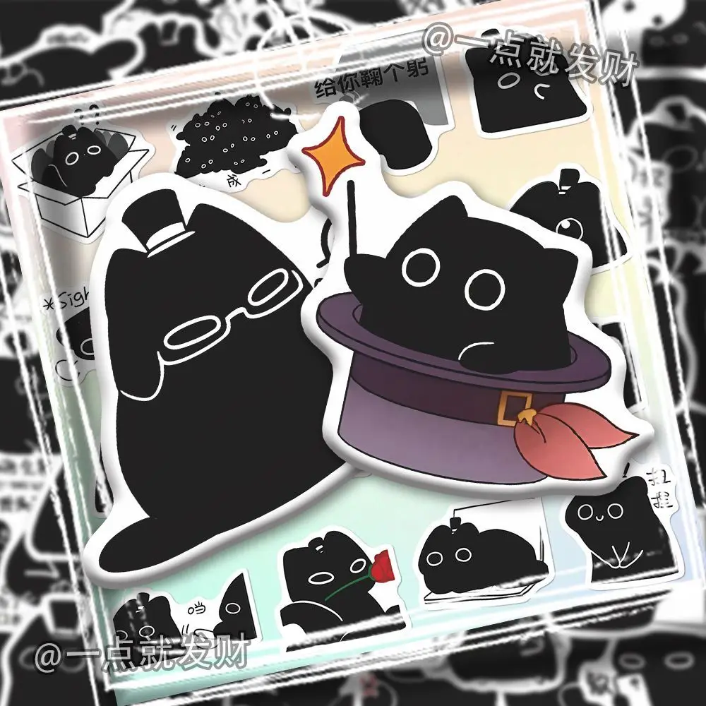 

171 pieces of mysterious master cat cat stickers, cute and adorable pet Klein emoji DIY decorative wall art