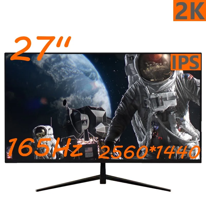 CHUBAN 27 inch monitor 144Hz 2K IPS straight screen QHD 165Hz desktop gaming computer screen tablet HDMI compatible/DP 2560*1440