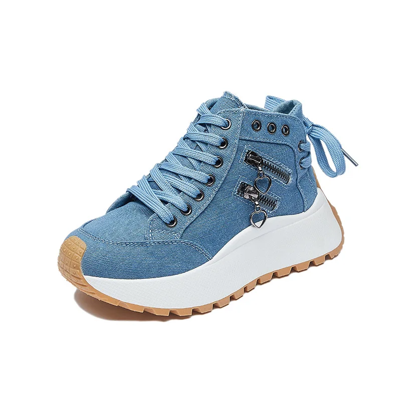 

Korean Style Women's Summer Sports Shoes Breathable Casual Pops Sneakers Thick Bottom Heightening Fashionable Student Footwear