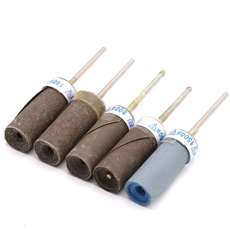 80-10000Grit Sand Paper Bar 2.35/3mm Shank Cylinder Sandpaper Rod Grinding Head for Jewelry Making Rotary Tools