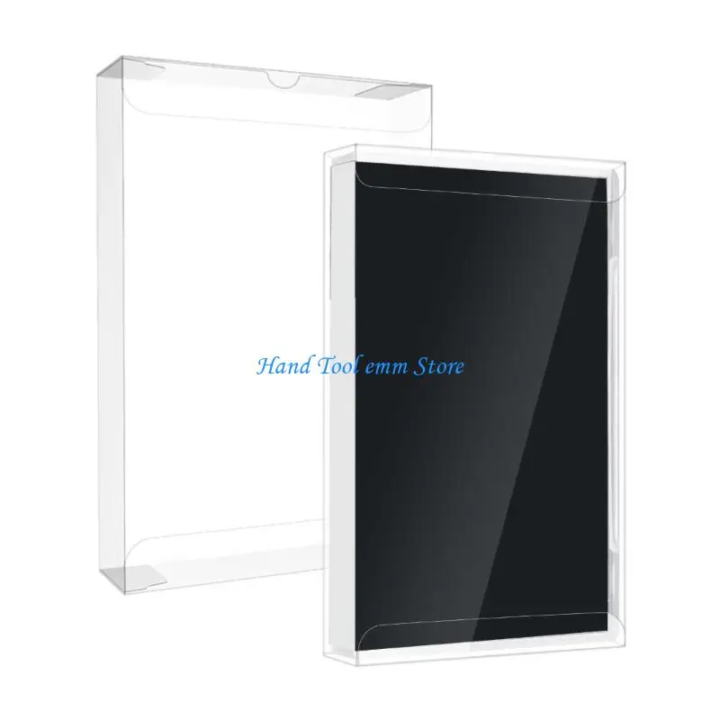 

H37F 5Pcs Game Case Box for 1000 3000 Transparent Dust Cover Cartridge Game Case Box Protective Holder