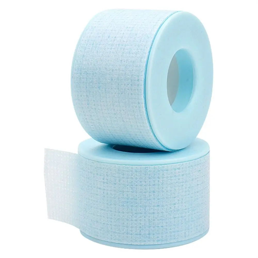 2 Rolls Silicone Gel Eyelash Extension Tape Non-woven Pain-Free Removal Makeup Lash Tape Gentle Breathable Under Eye Pads tool