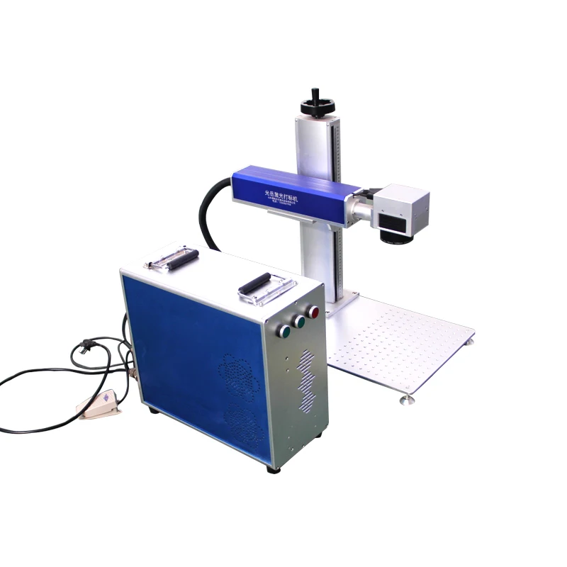 20w 30w 50w portable mini raycus lianpin fiber laser marking machine for metal jewelry plastic steel aluminum gold silver ring