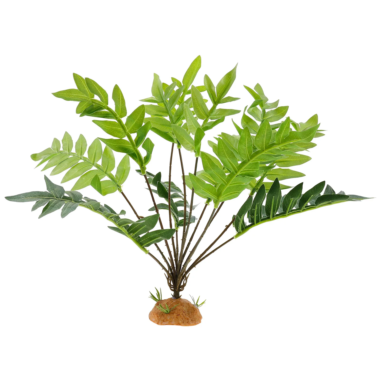 

Durable Reptile Terrarium Plant Simulation Leaf Decoration Realistic Fake Plant Ornament for Reptile Tank and Aquarium
