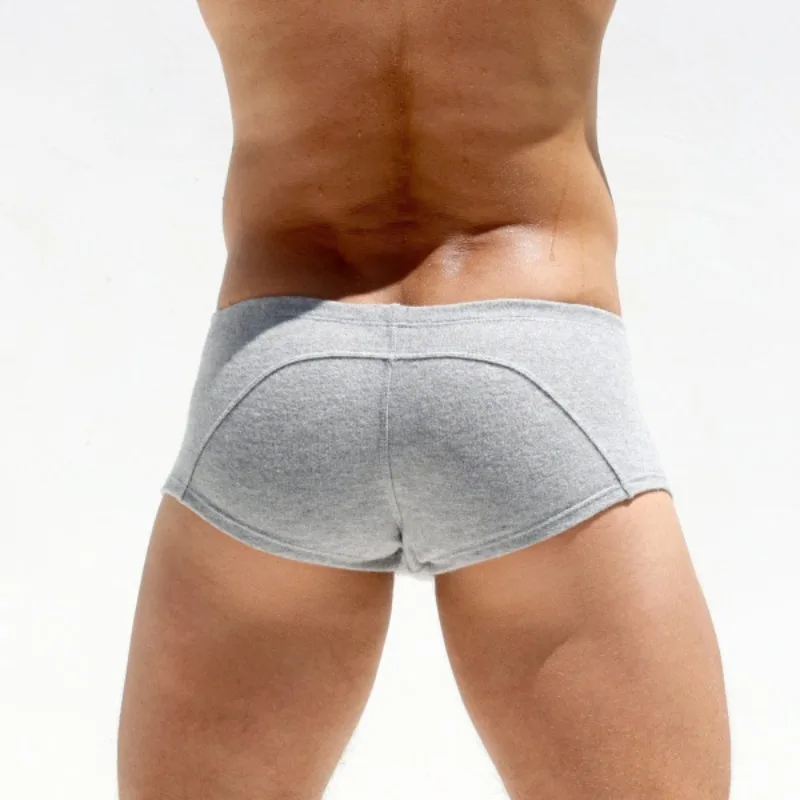 ผู้ชายเซ็กซี่กางเกงขาสั้นมินิกางเกงบ็อกเซอร์สบายๆนุ่มสบายชุดชั้นในยกสะโพกกางเกงกางเกงกีฬาชายBreathable Knickers
