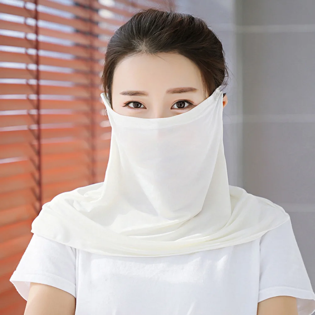 

4 pcs Sun-resistant Neck Scarf Breathable Women Outdoor Cycling Polyester Soft Durable Anti-wind Anti-pollen