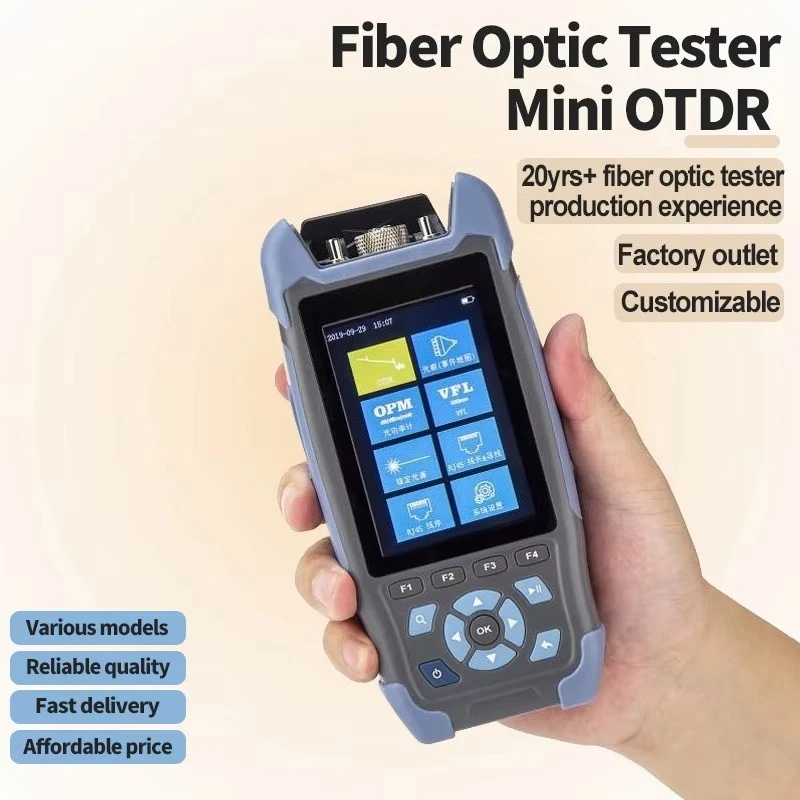 

Functions VFL OLS OPM Event Map 1310/1550nm 22/24dB Fibre Tester Optical otdr Mini Fiber Optic OTDR