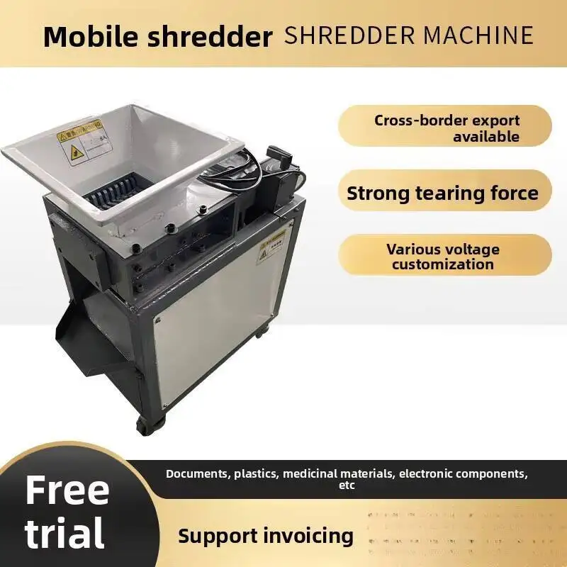 

Old Phones, Paper, Waste Materials, Frozen Meat, Etc Plastic Small Machine Shredder Crusher For Rubber, Straw