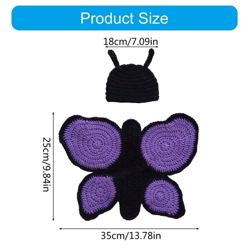 Conjunto suéter punto mariposa para bebé recién nacido, traje cómodo algodón para bebé, actualizaciones