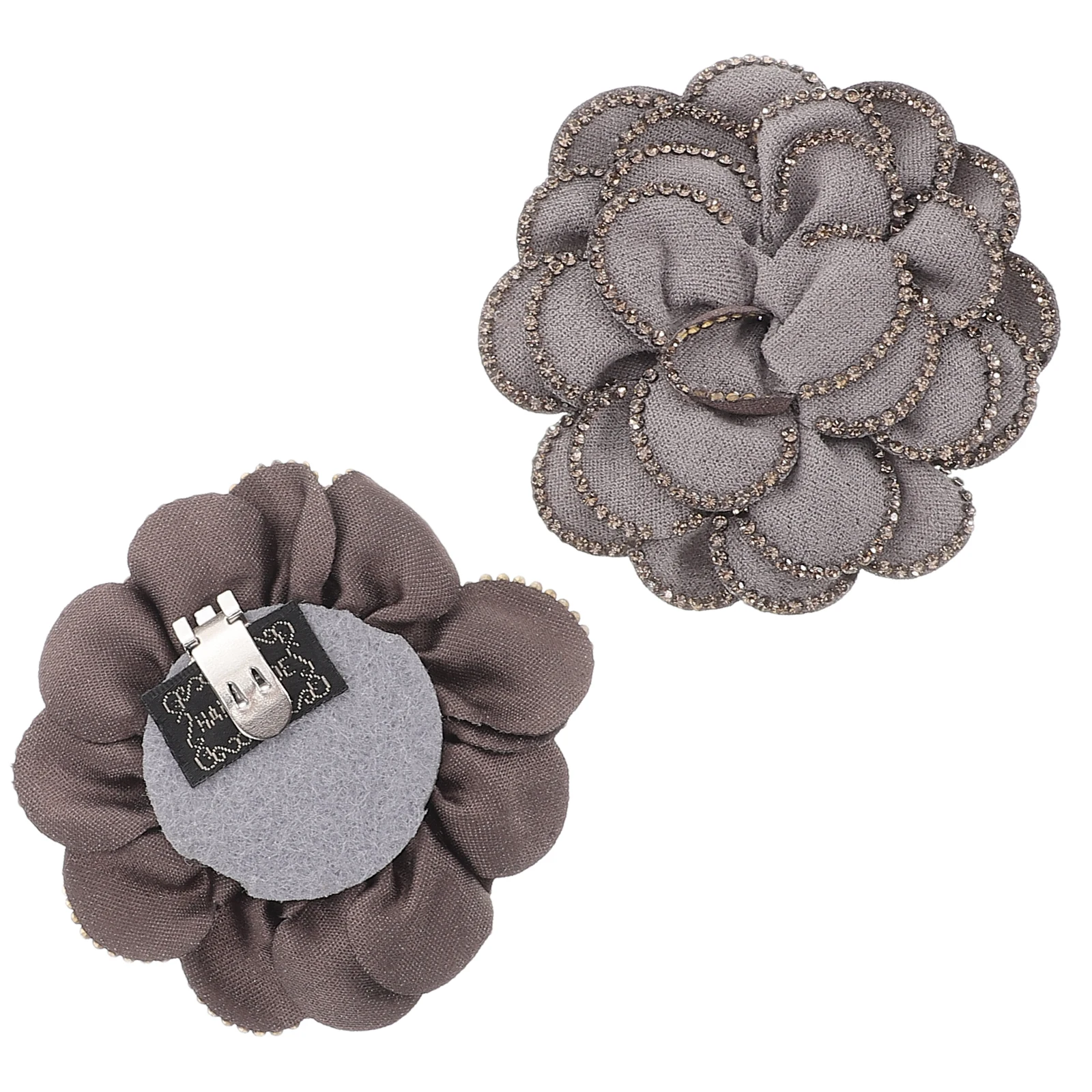 

2pcs Removable Flower Shoe Clips Rhinestone Wedding Bridal Embellishments Decorative Buckles Winter Warmth Portable Charms For