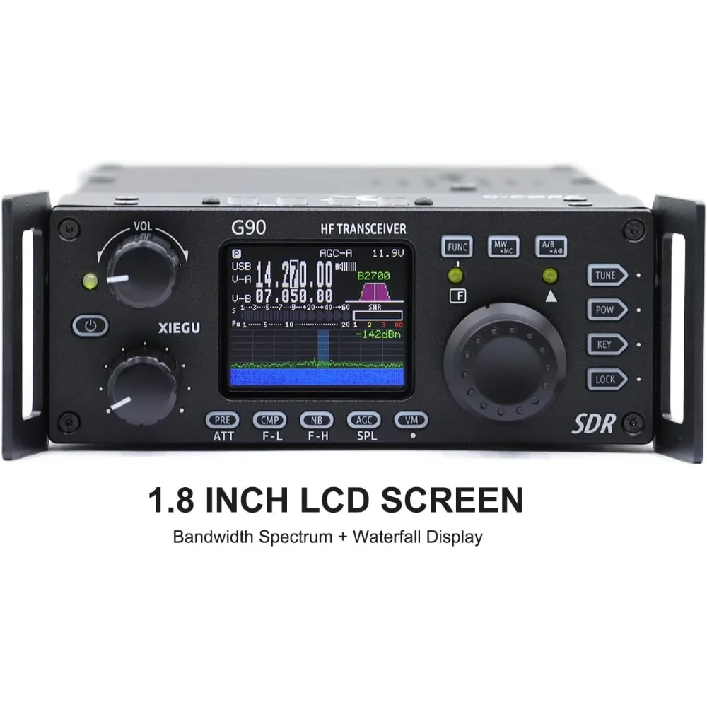 

G90 HF Radio SDR 20W SSB/CW/AM Built-in Auto Antenna Tuner New Version