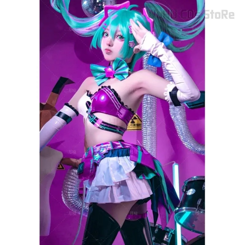 Project Sekai, красочный сценический костюм для девочек, оригинальный дизайн, женский сексуальный костюм для косплея Muse Dash Music Parkour Bunny, комбинезонc; 8,k'5