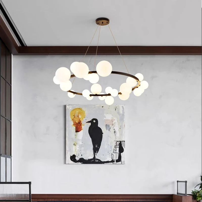 Modern home decor ring led lights pendant light lamps for living room Chandeliers for dining room hanging light indoor lighting