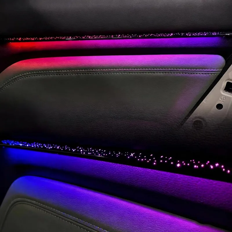 Automotive LED Ambient Light 64 Color Full Car Atmosphere Dynamic Light Starry Sky Decorative Panel Light Strip Inside Lamp