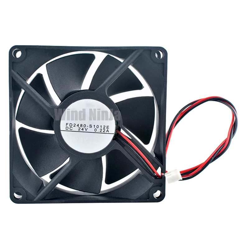 FD2480-S1012E 8cm 80mm fan 80x80x25mm DC24V 0.22A 2pin Axial flow fan cooling fan for frequency converter power supply